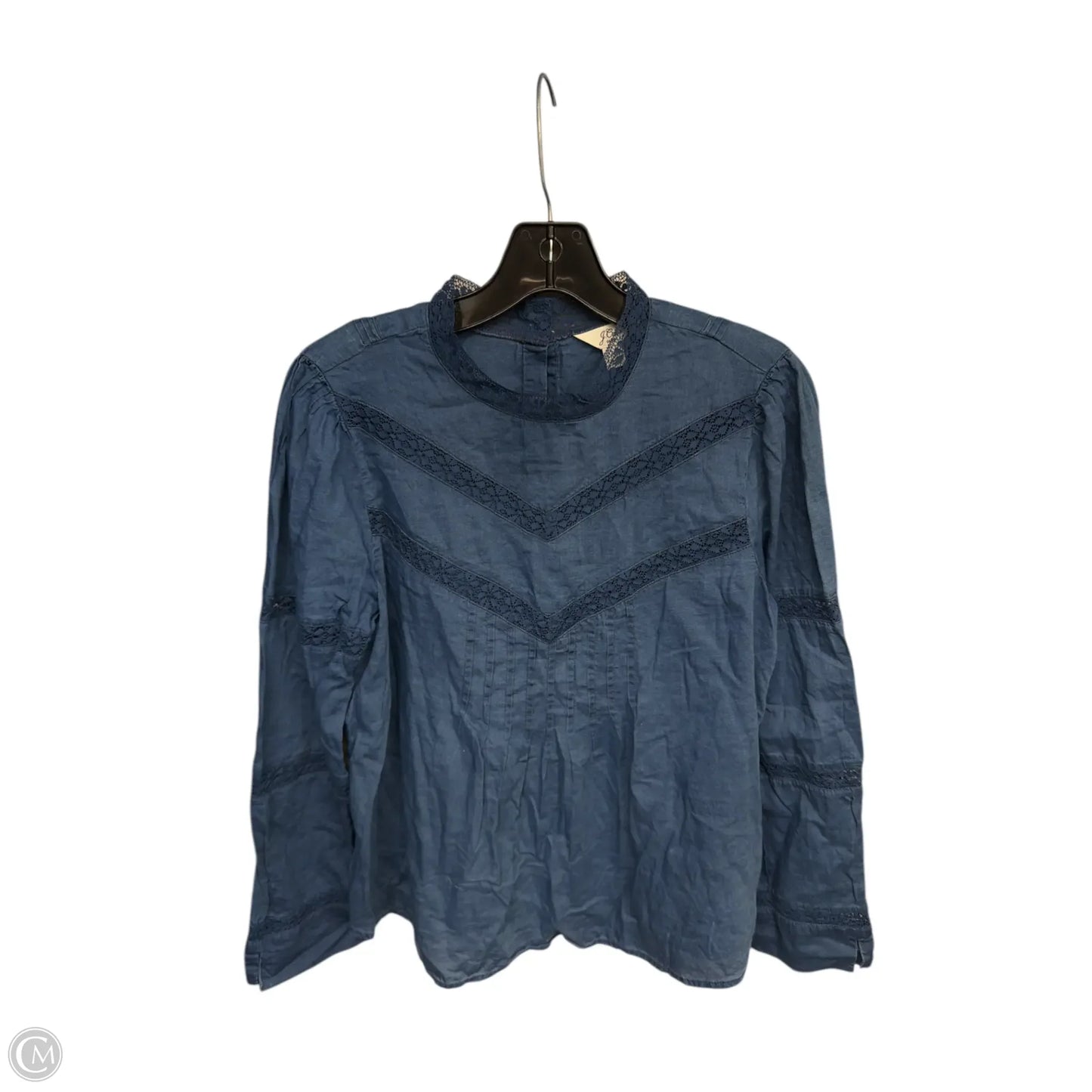 Top Long Sleeve By J. Crew In Blue, Size: S