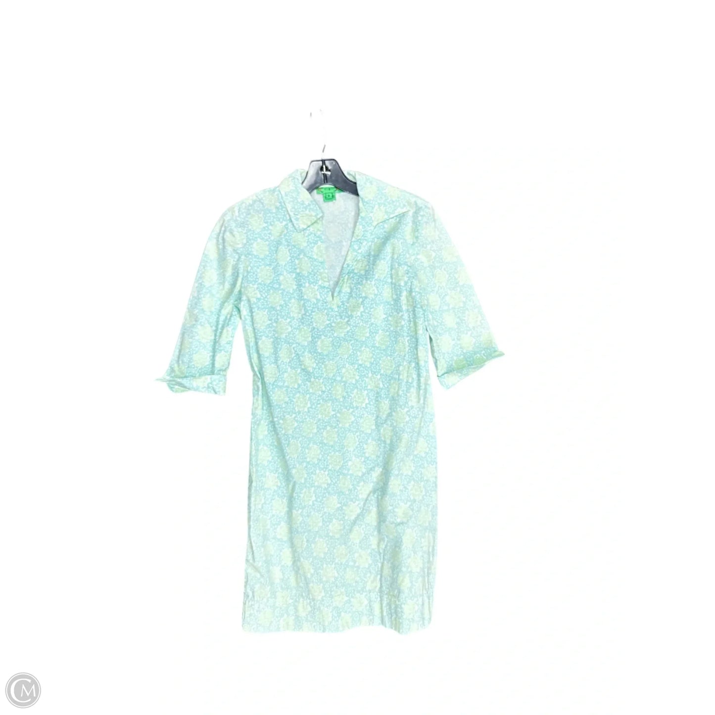 Dress Casual Midi By Tibi In Blue & Green, Size: 8