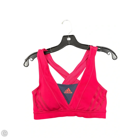 Athletic Bra By Adidas In Pink, Size: S