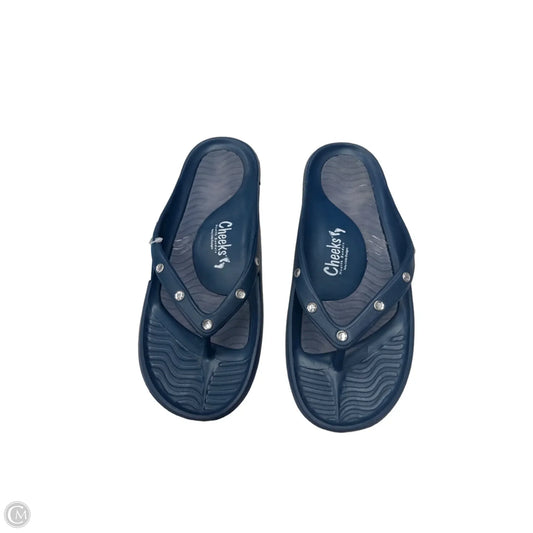 Sandals Flip Flops By Clothes Mentor In Blue, Size: 8