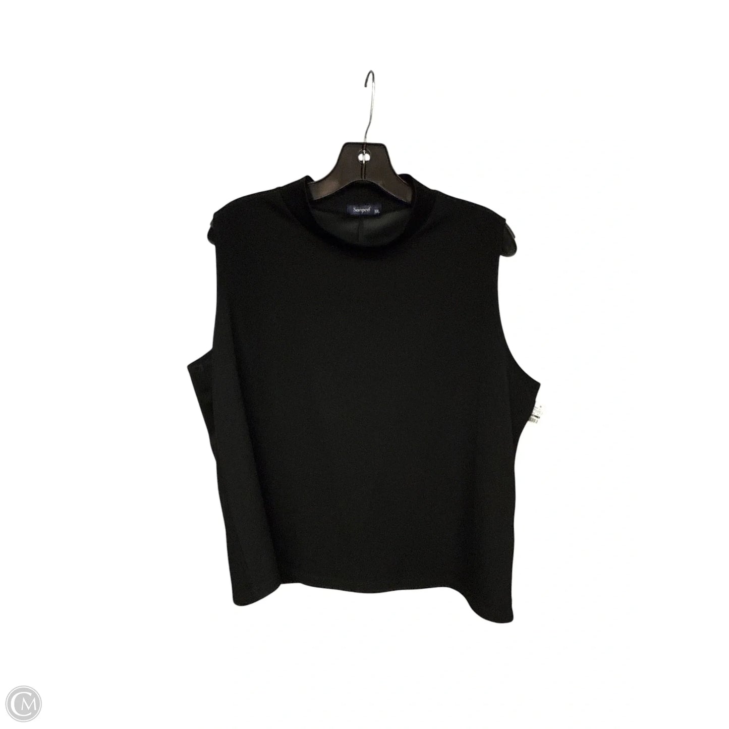 Top Sleeveless By Clothes Mentor In Black, Size: Xxl