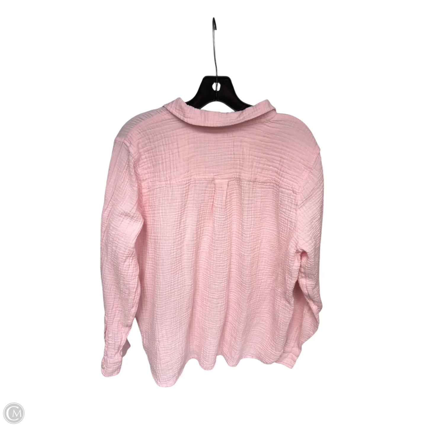 Top Long Sleeve By J. Crew In Pink, Size: Xlp
