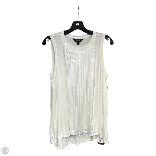 Top Sleeveless By Simply Vera In White, Size: M
