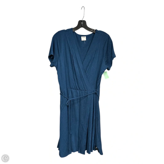 Dress Casual Midi By Soma In Blue, Size: L