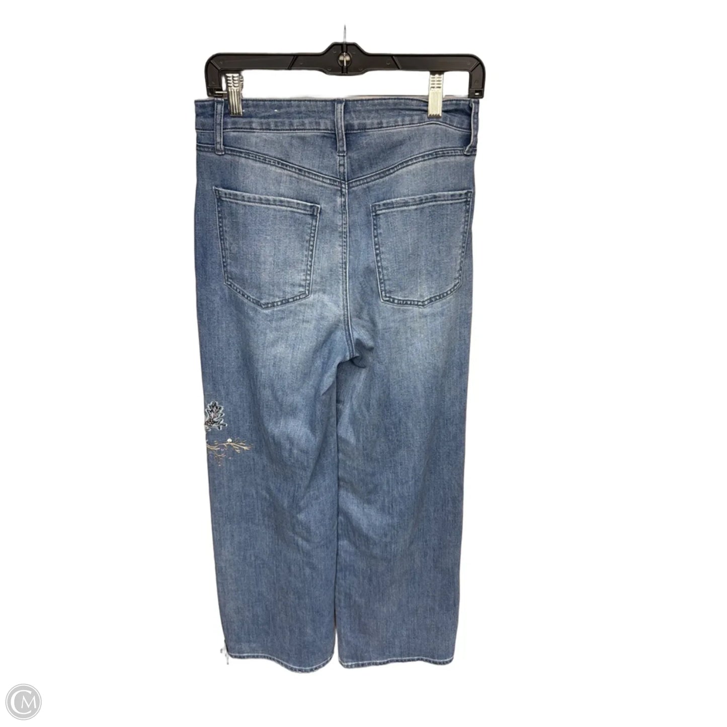 Jeans Wide Leg By Chicos In Blue Denim, Size: 6