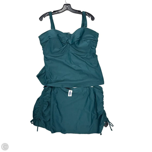 Swimsuit 2pc By Old Navy In Green, Size: 2x