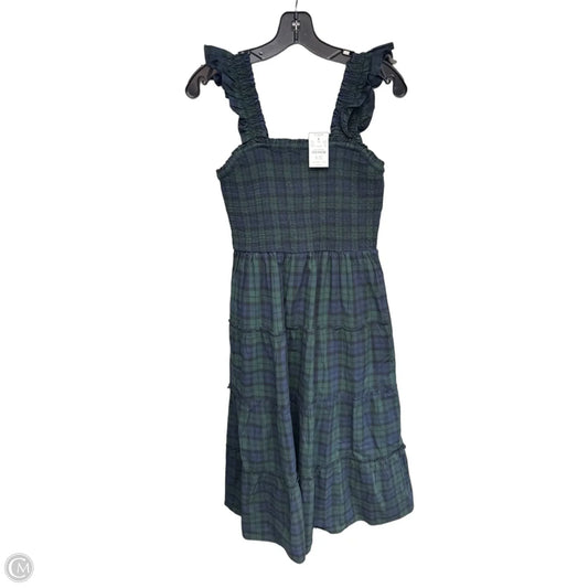 Dress Casual Maxi By J. Crew In Blue & Green, Size: Xs