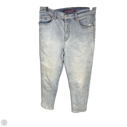 Jeans Straight By Gloria Vanderbilt In Blue Denim, Size: 10