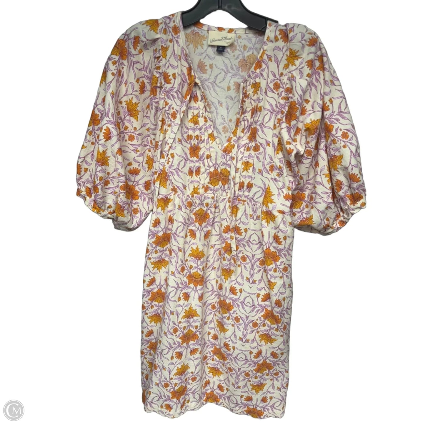 Dress Casual Midi By Universal Thread In Orange & Purple, Size: Xs