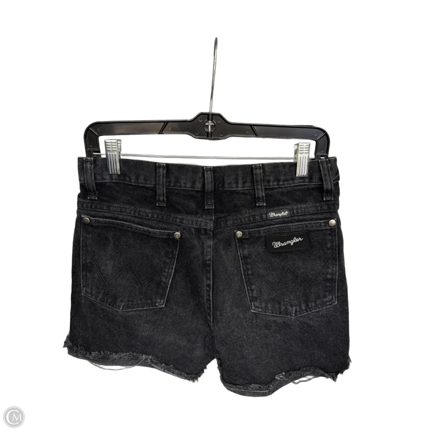 Shorts By Wrangler In Black Denim, Size: 12