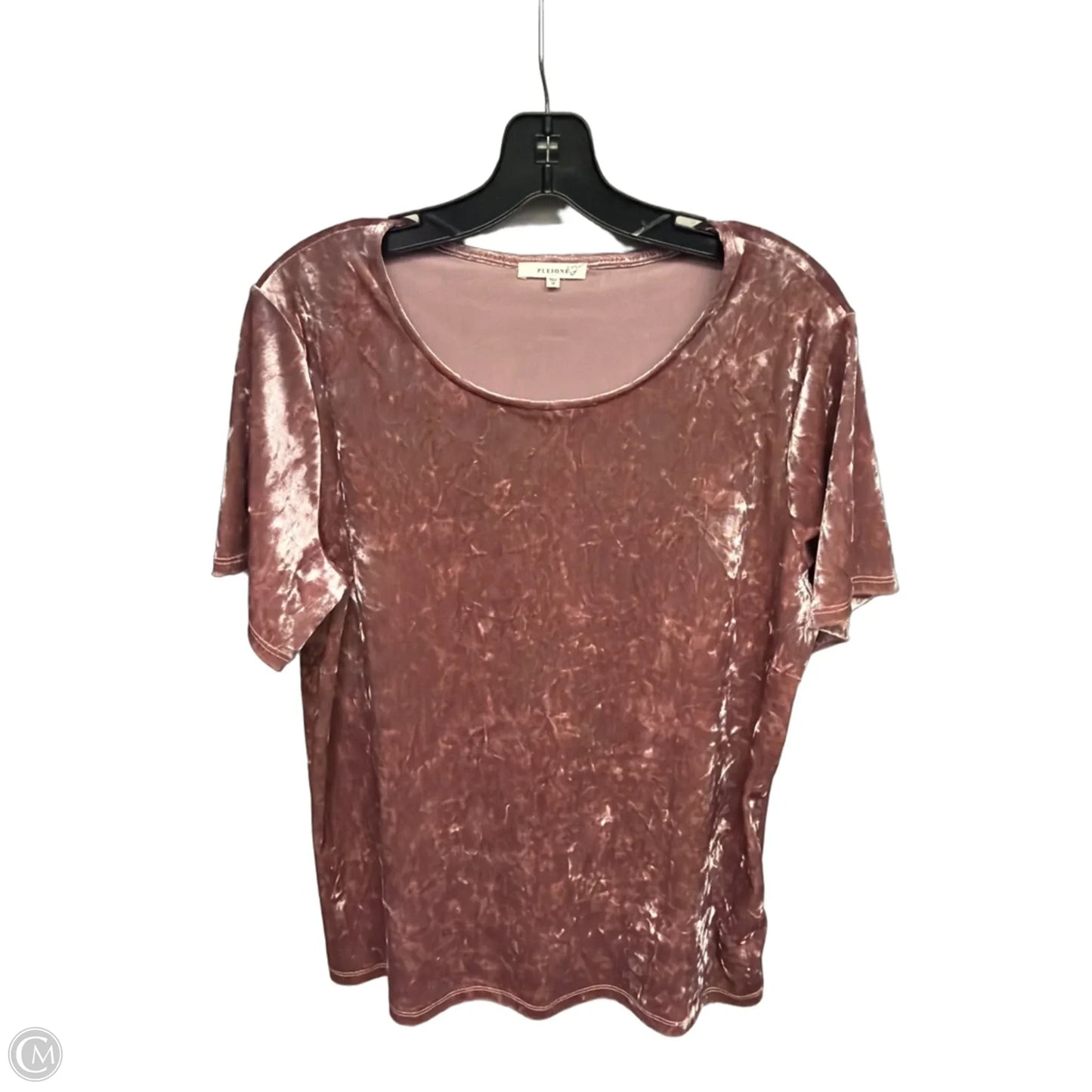 Top Short Sleeve By Pleione In Mauve, Size: M