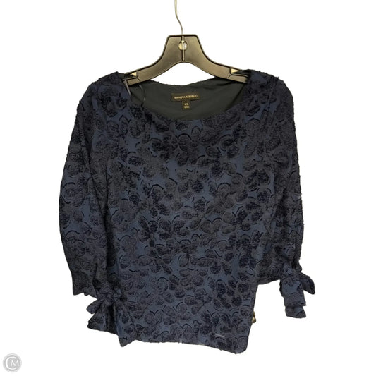 Top 3/4 Sleeve By Banana Republic In Navy, Size: Xs