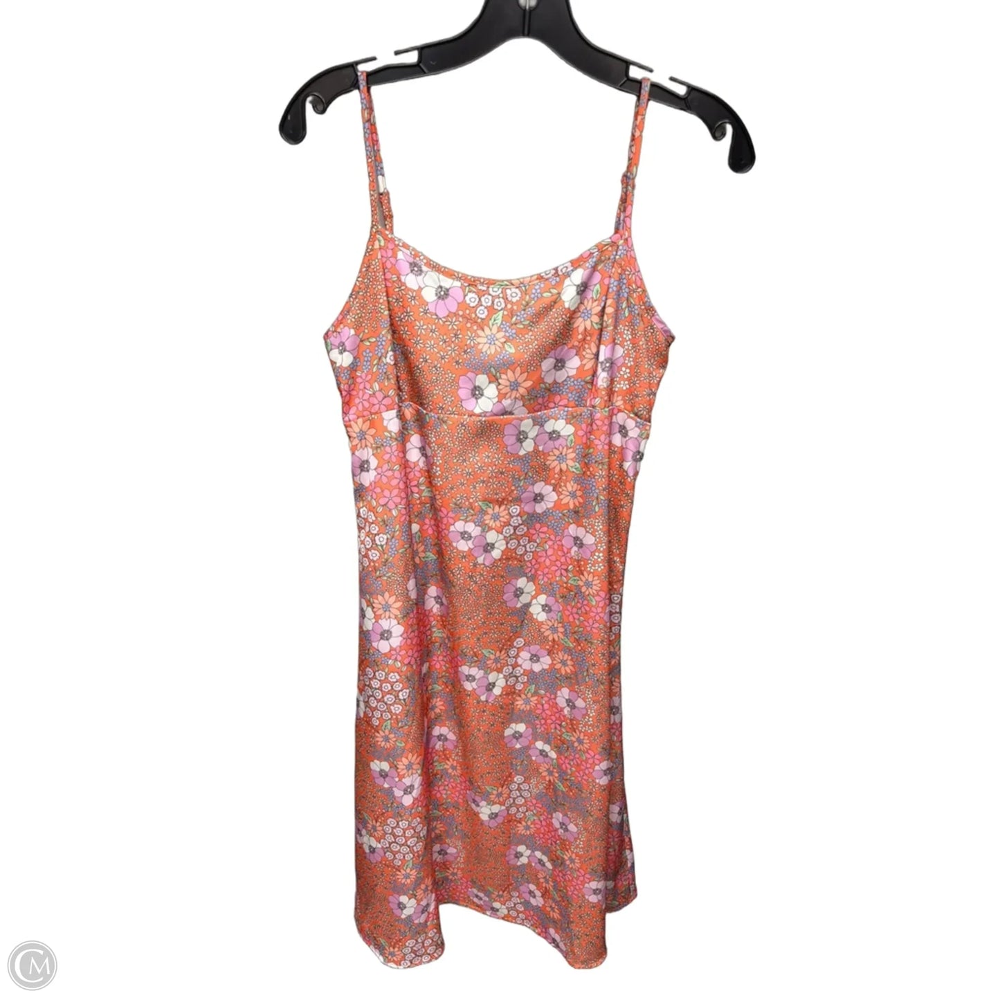 Dress Casual Midi By Originality In Orange & Pink, Size: M