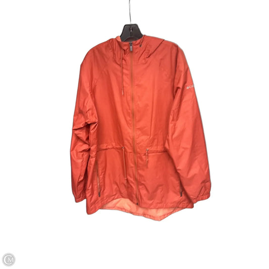 Jacket Windbreaker By Columbia In Orange, Size: Xl