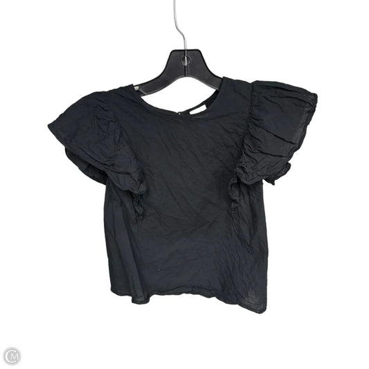 Top Short Sleeve By A New Day In Black, Size: M