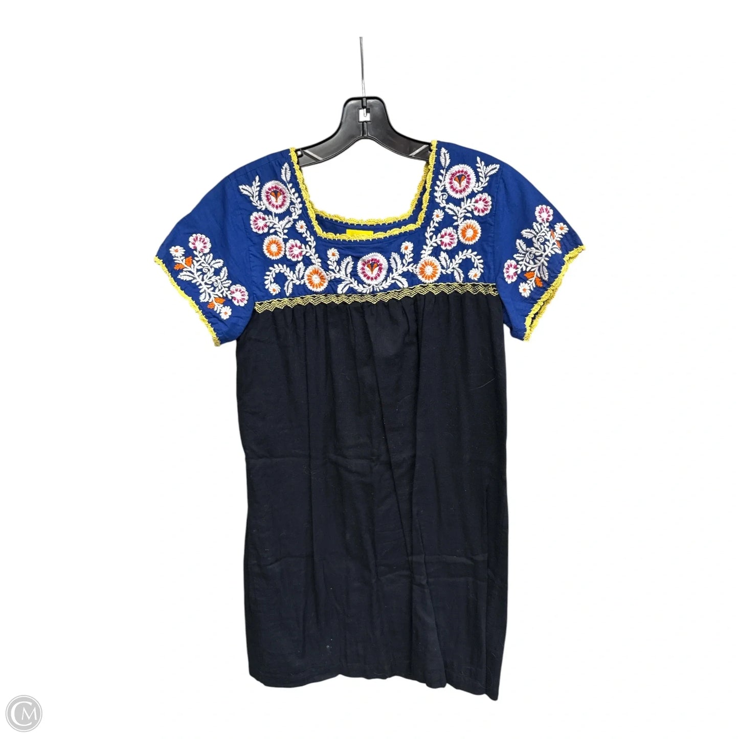 Dress Casual Midi By Cma In Black & Blue, Size: Xs