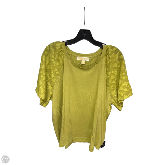 Top Short Sleeve By Michael By Michael Kors In Green, Size: Xl