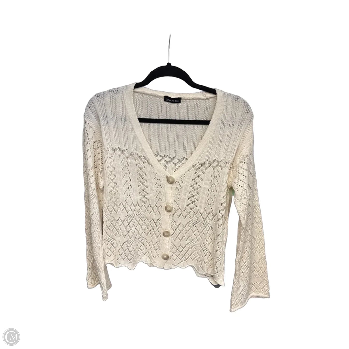 Cardigan By Clothes Mentor In Cream
