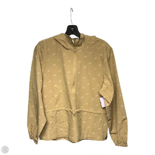 Athletic Jacket By Fabletics In Tan, Size: Xs