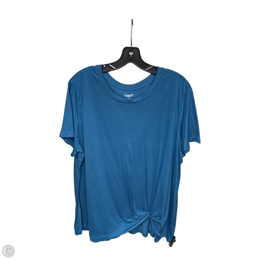 Top Short Sleeve By Old Navy In Blue, Size: Xxl