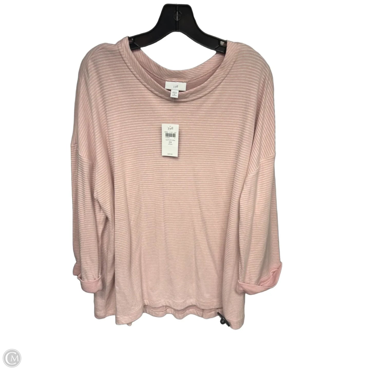 Top Long Sleeve By J. Jill In Striped Pattern, Size: 2x
