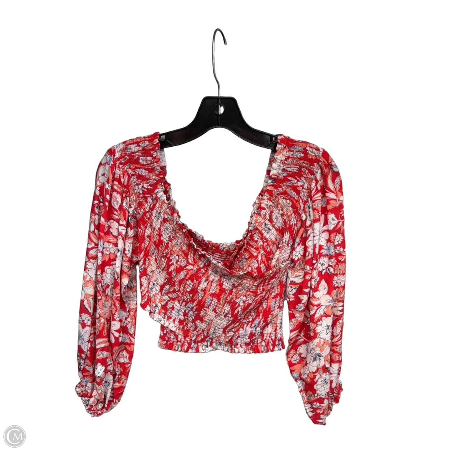 Top Long Sleeve By Free People In Red, Size: Xs