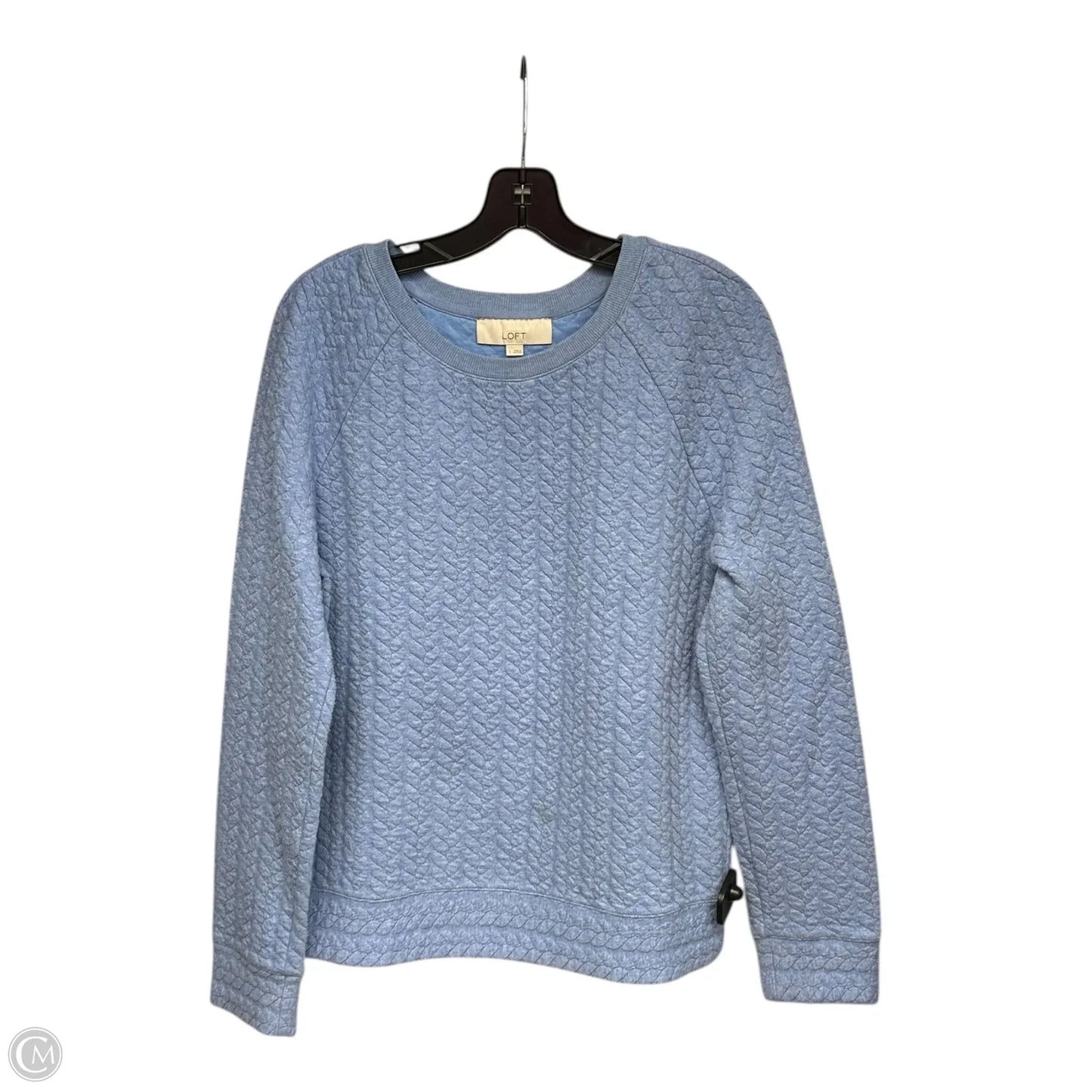 Sweater By Loft In Blue, Size: L
