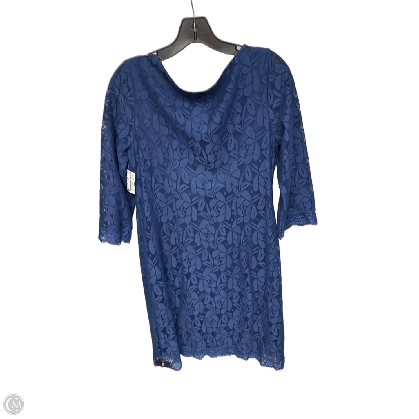 Dress Party Midi By London Times In Blue, Size: 8