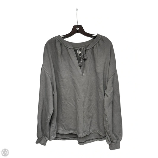 Sweatshirt Crewneck By Aerie In Grey, Size: M