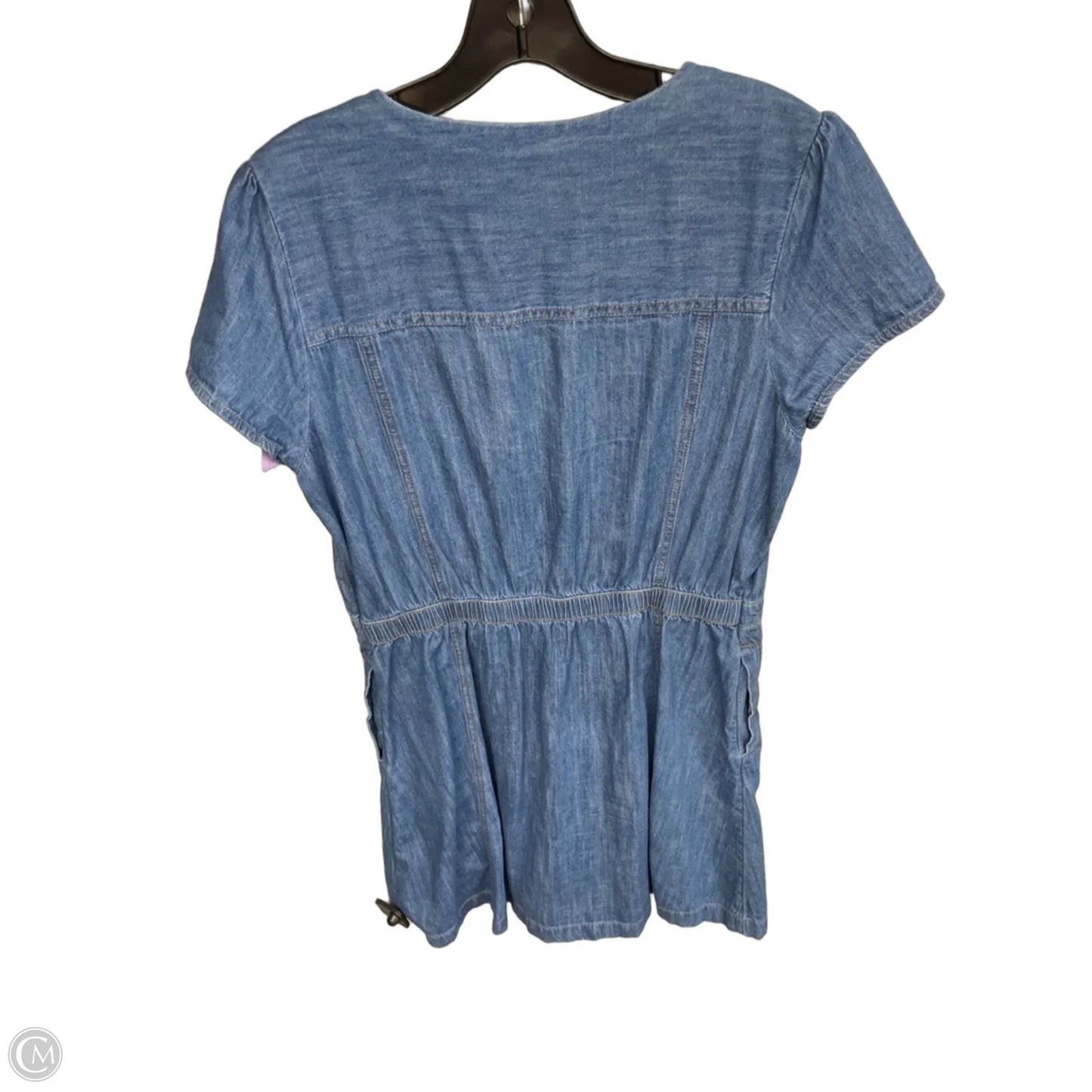 Dress Casual Midi By Old Navy In Blue Denim, Size: L