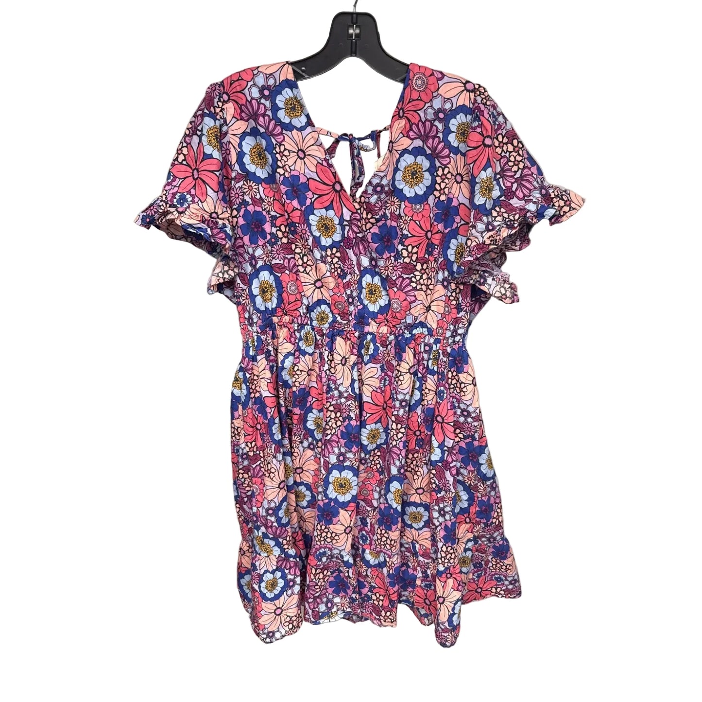 Dress Casual Midi By Terra & Sky In Floral Print, Size: 2x