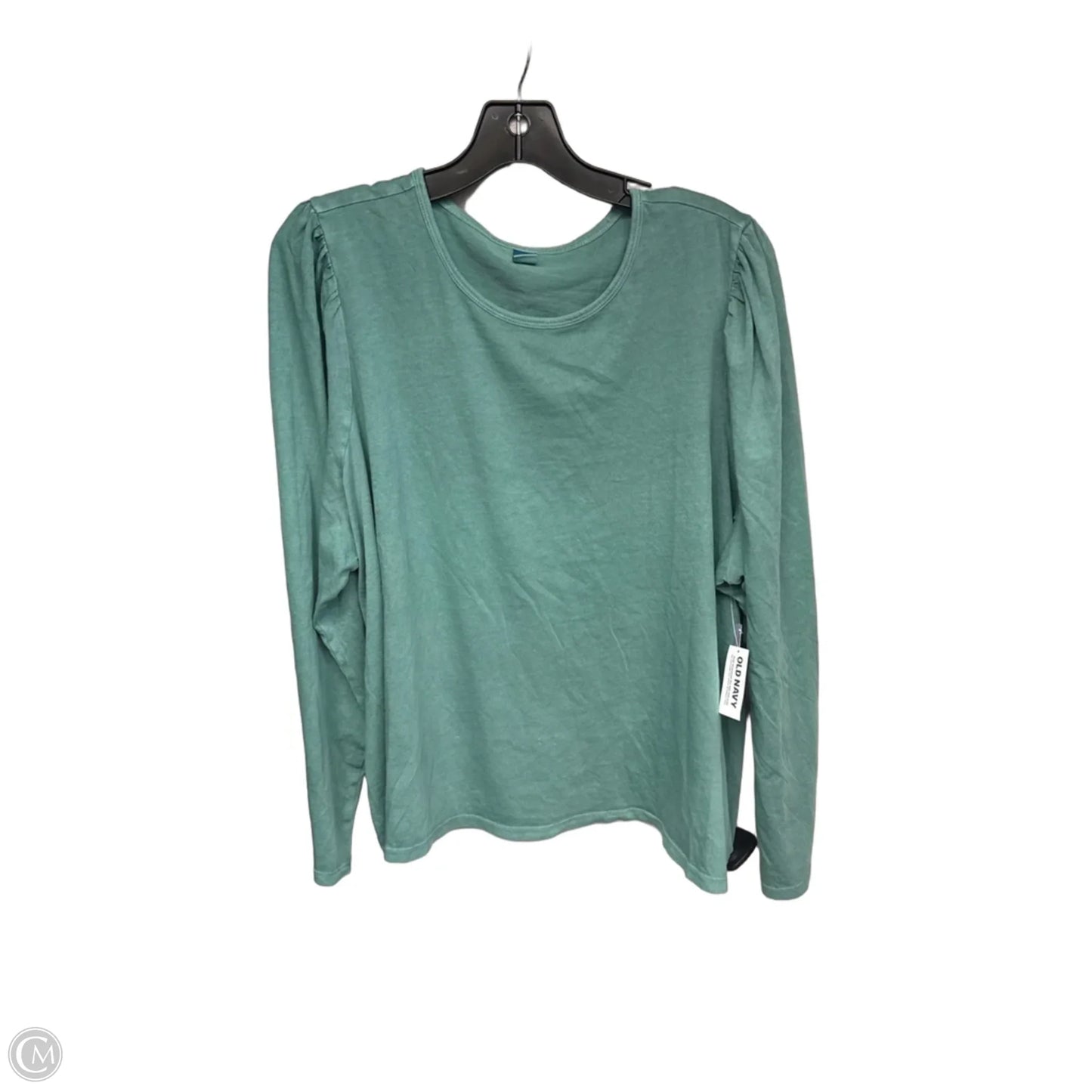 Top Long Sleeve By Old Navy In Green, Size: Xxl
