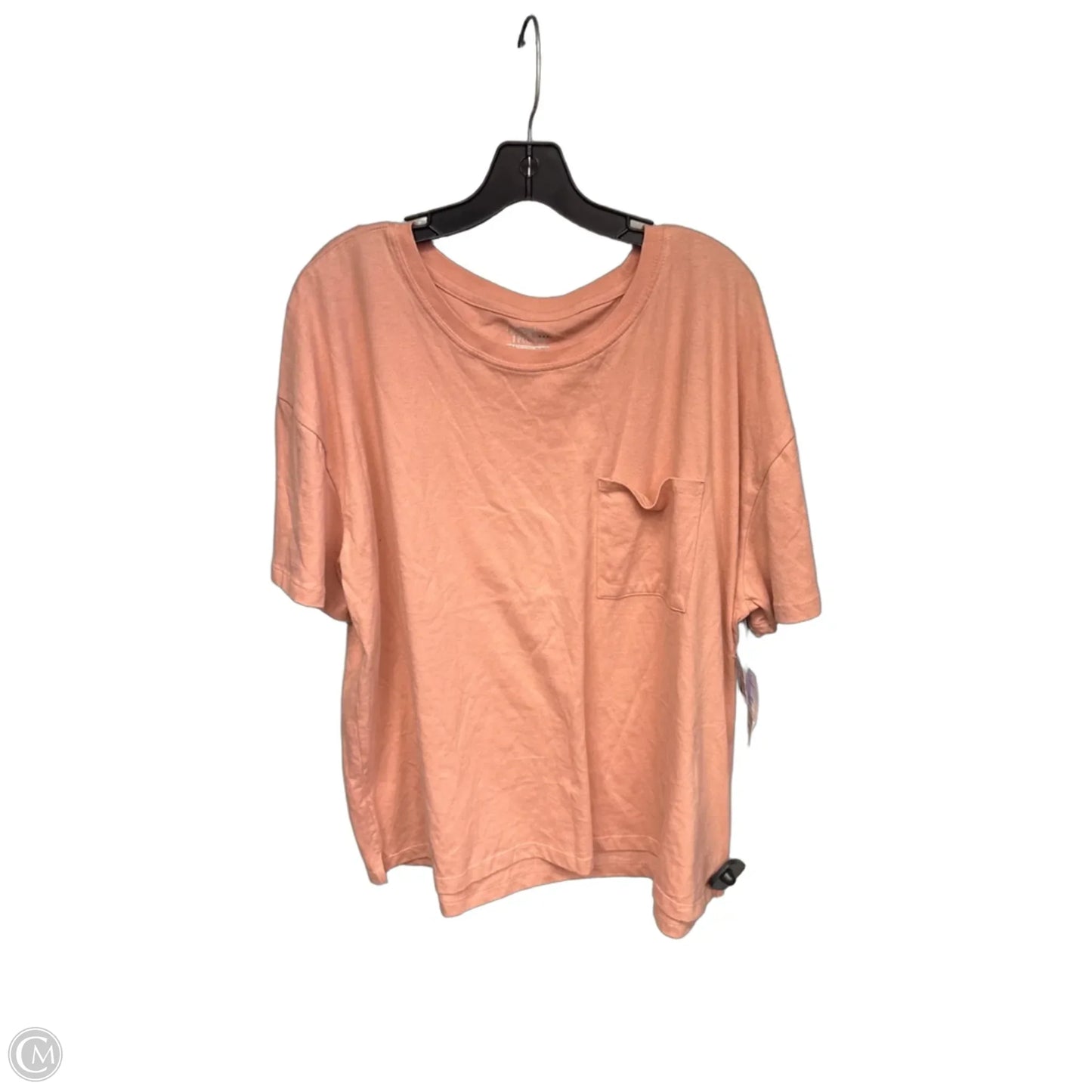 Top Short Sleeve Basic By Time And Tru In Pink, Size: 2x