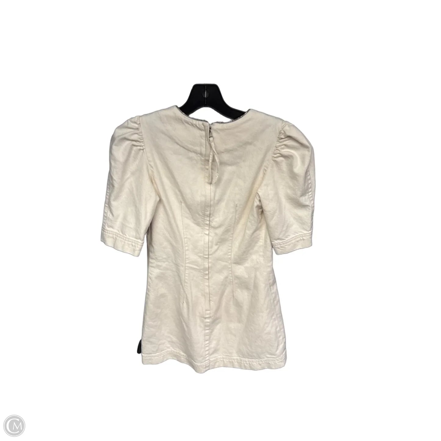 Dress Casual Midi By Something Navy In Cream, Size: Xs