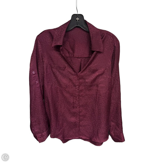 Top Long Sleeve By Express In Purple, Size: M