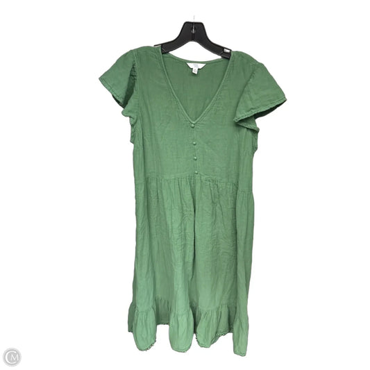 Dress Casual Maxi By Time And Tru In Green, Size: Xl