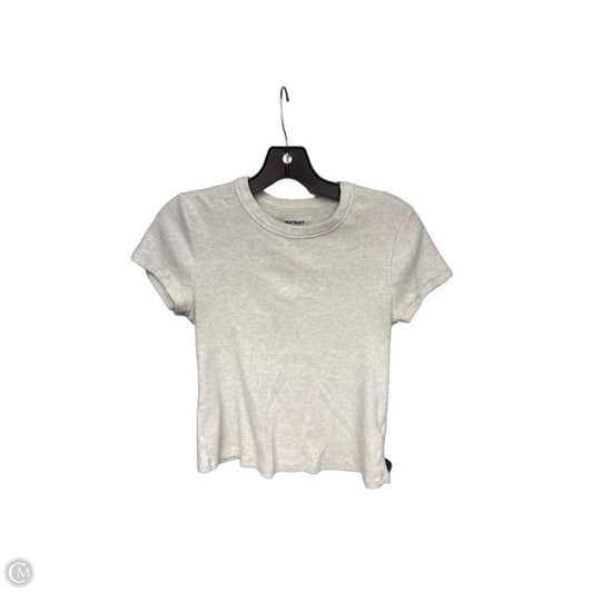 Top Short Sleeve Basic By Old Navy In Grey, Size: L
