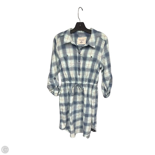 Dress Casual Midi By Sonoma In Plaid Pattern, Size: L
