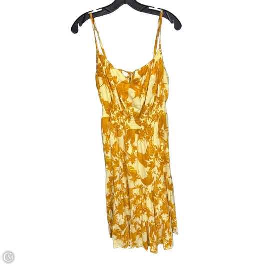 Dress Casual Maxi By Banana Republic In Orange & Yellow, Size: S