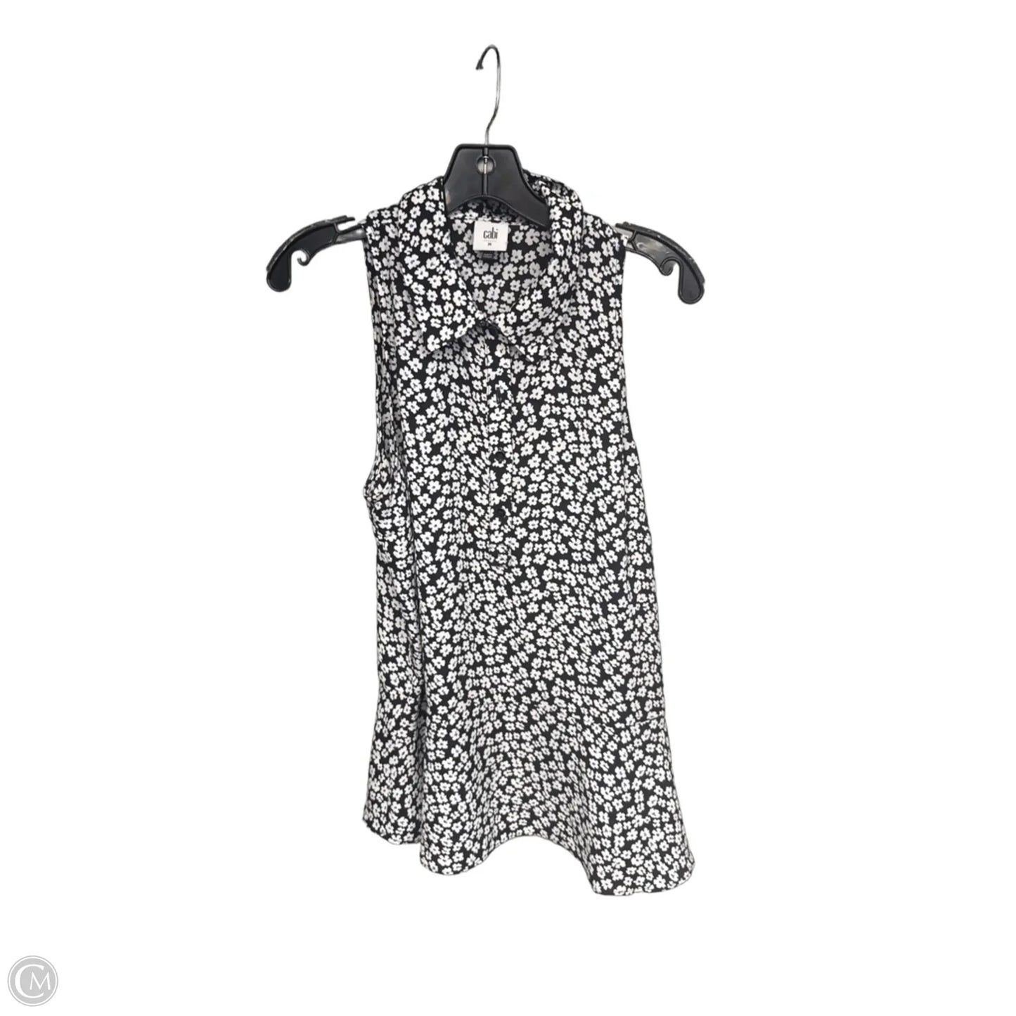 Top Sleeveless By Cabi In Floral Print, Size: M