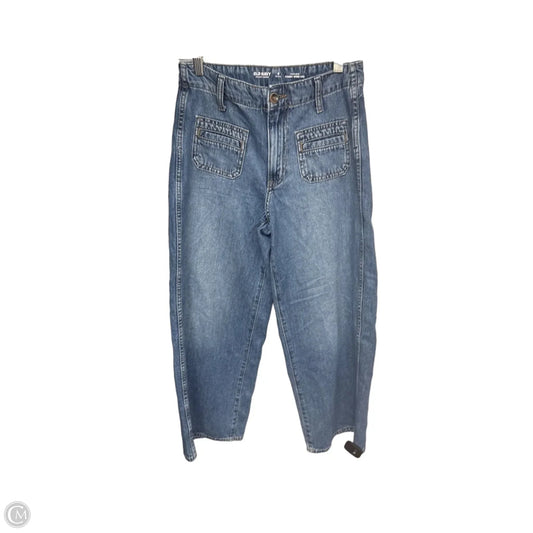 Jeans Wide Leg By Old Navy In Blue Denim, Size: 0p