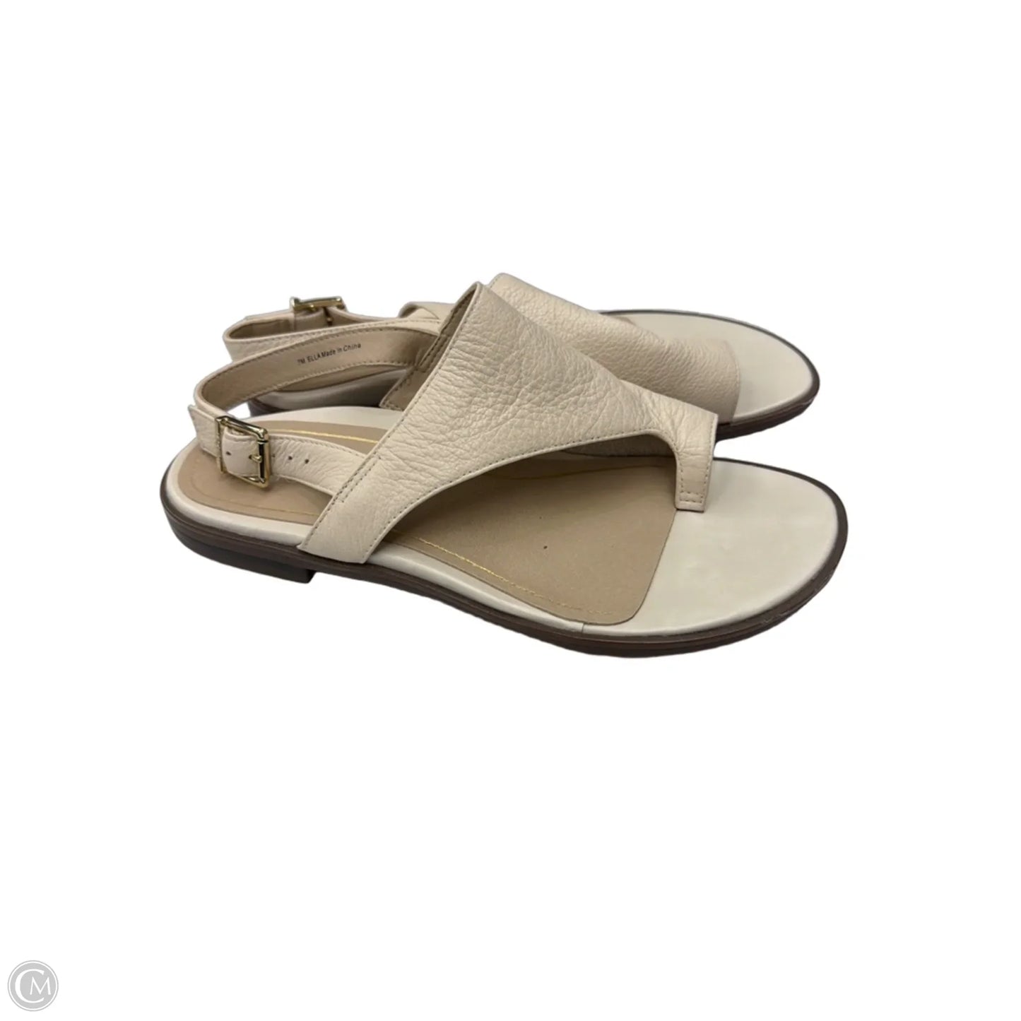 Sandals Flats By Vionic In Cream, Size: 7