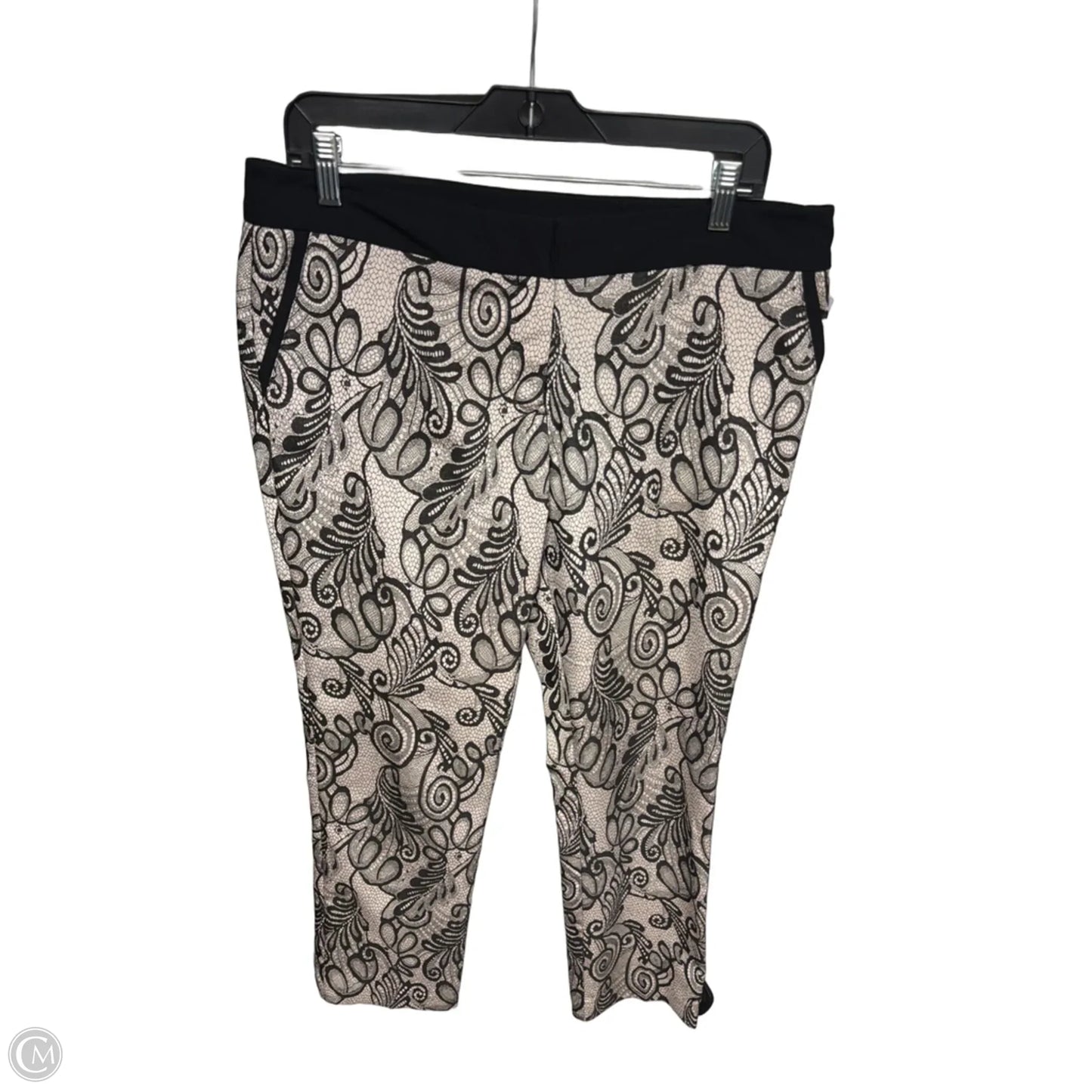 Pants Dress By Worthington In Black & Cream, Size: 10