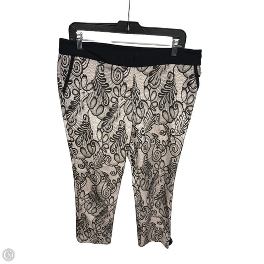 Pants Dress By Worthington In Black & Cream, Size: 10