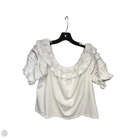 Top Short Sleeve By Lilly Pulitzer In White, Size: Xl
