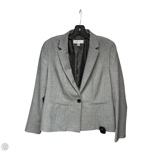 Blazer By Kasper In Grey, Size: 10p