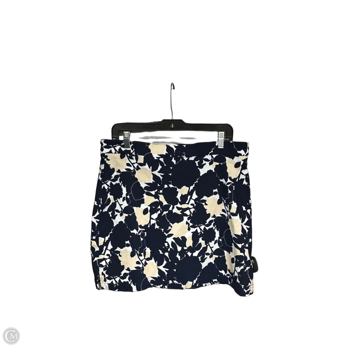 Skort By Rafaella In Blue & White, Size: Xl