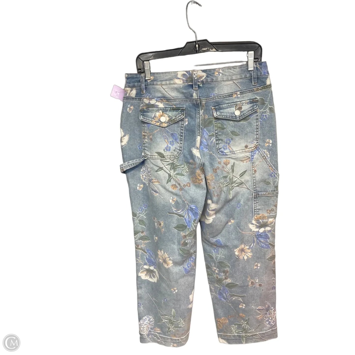Jeans Straight By Clothes Mentor In Blue & Orange, Size: L