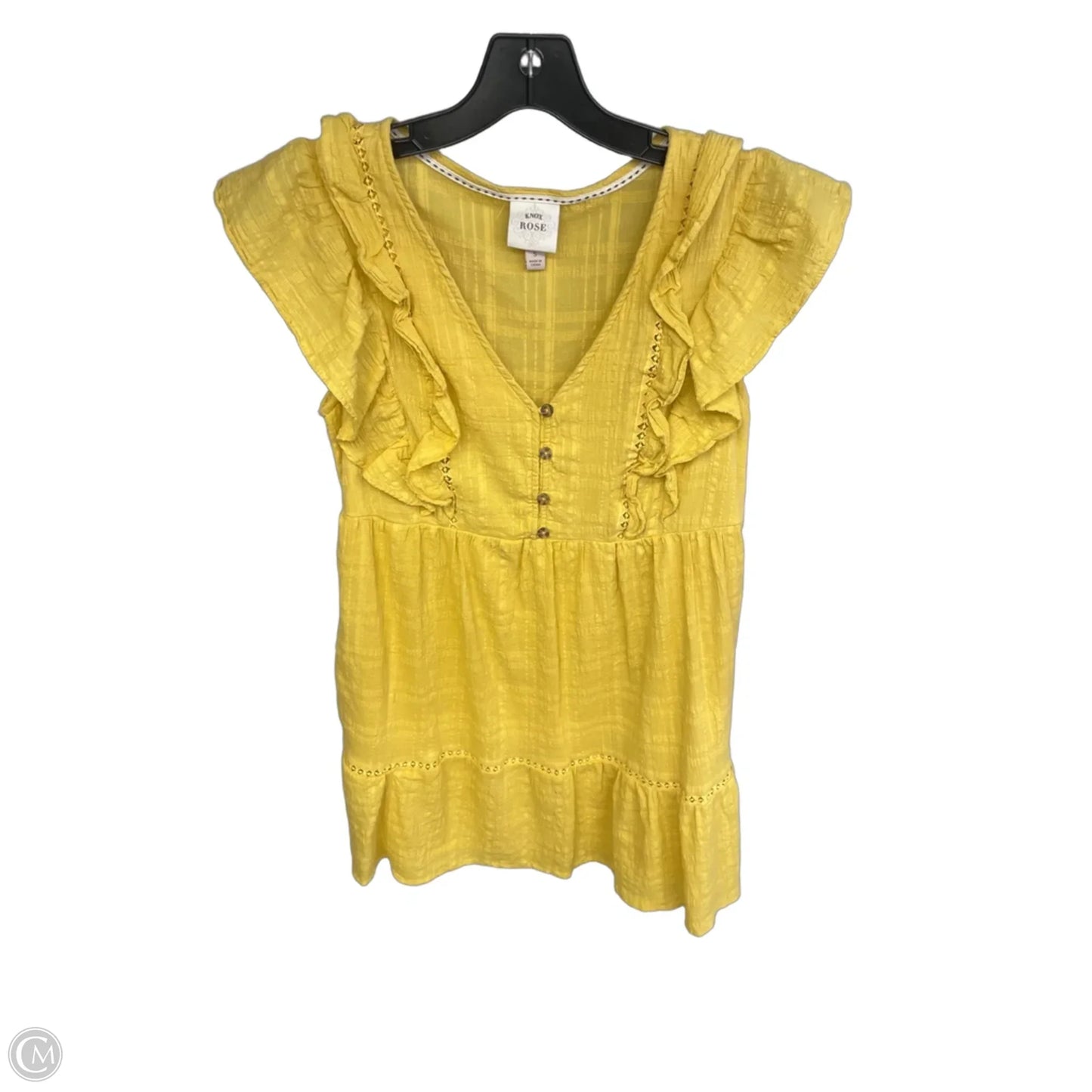 Dress Casual Midi By Knox Rose In Yellow, Size: S