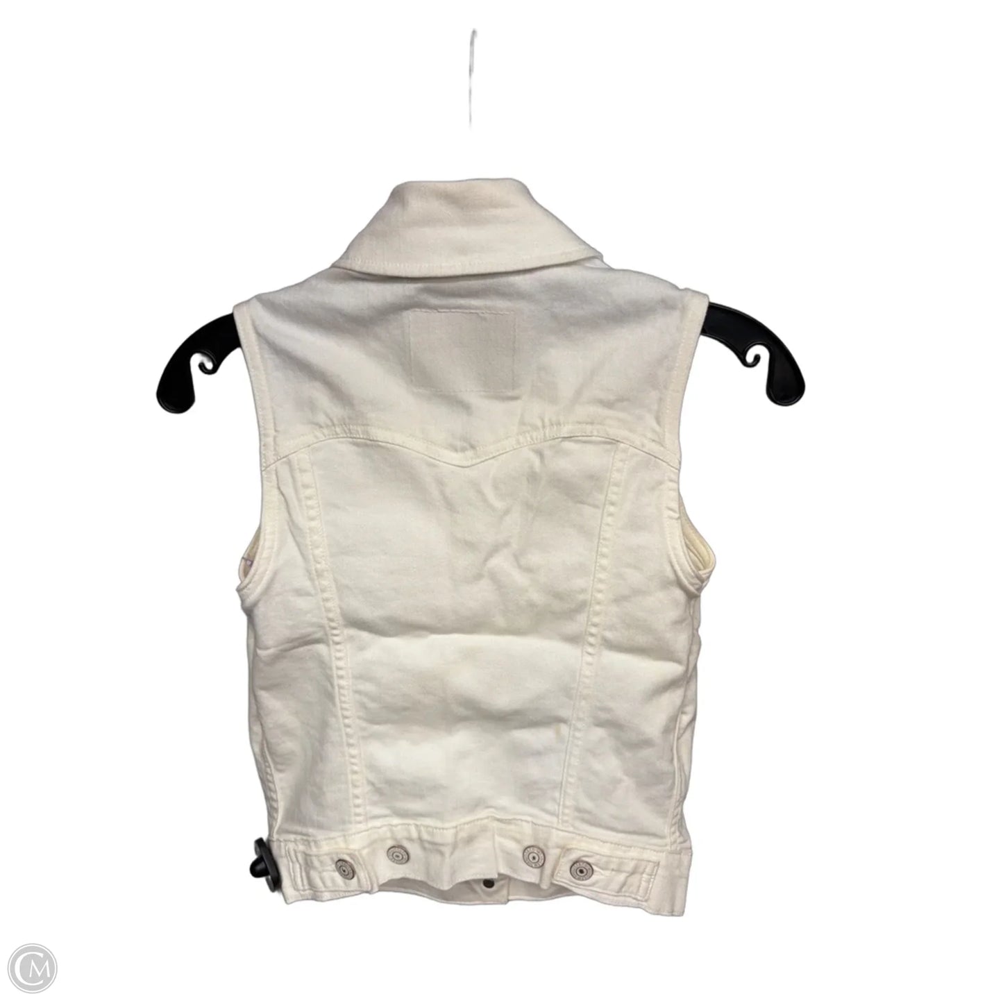 Jacket Denim By Levis In Cream Denim, Size: Xs
